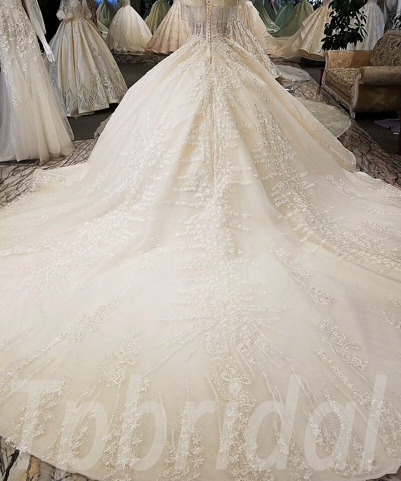 champagne wedding dress-tp0021-09