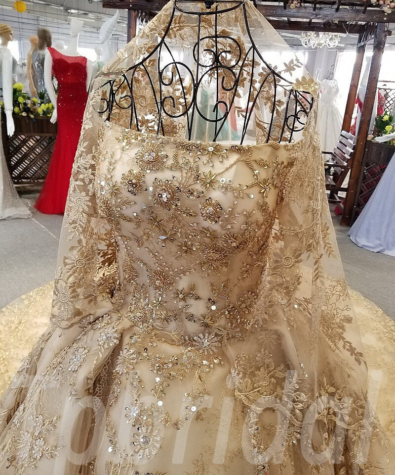 gold wedding dress-tp0036-10