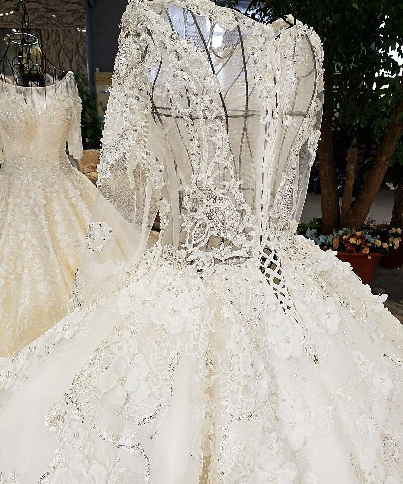 long sleeve bridal dress-tp0038-05