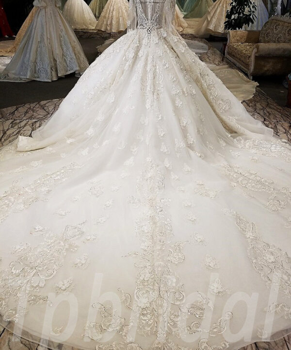 long sleeve bridal dress-tp0038-08