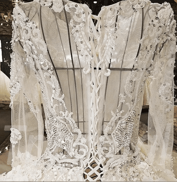 long sleeve bridal dress-tp0038-12