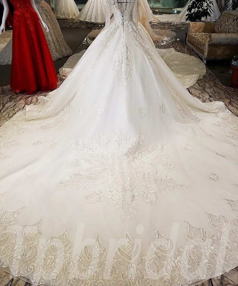 long sleeve bridal gown-tp0039-04