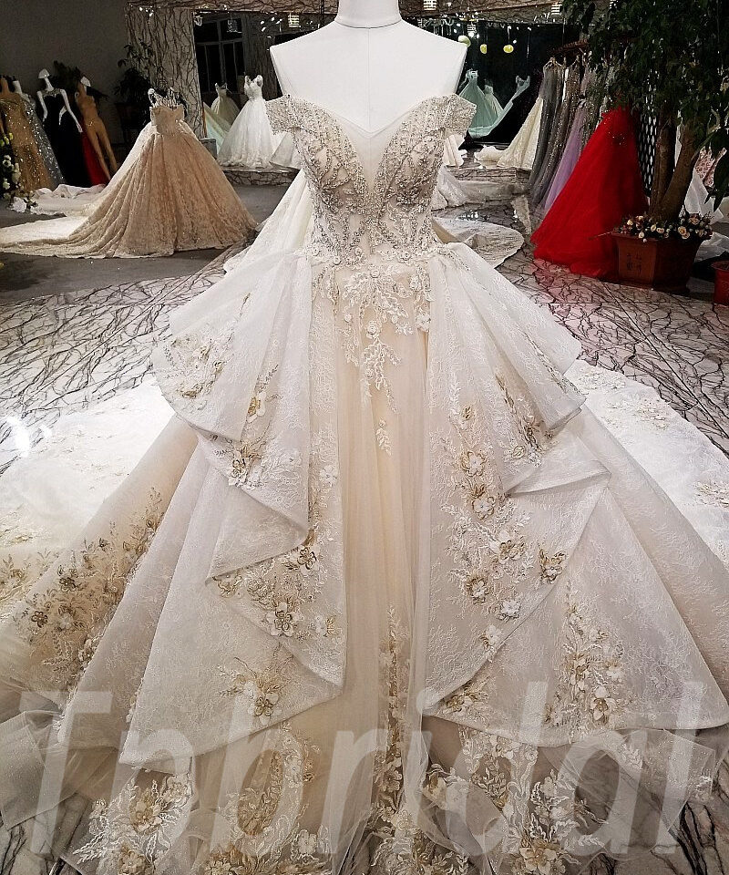 long train wedding dress-tp0026-11