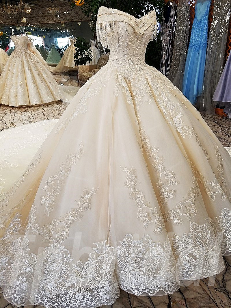 luxury wedding gown