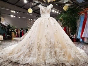 v neck bridal dress-tp0041-01