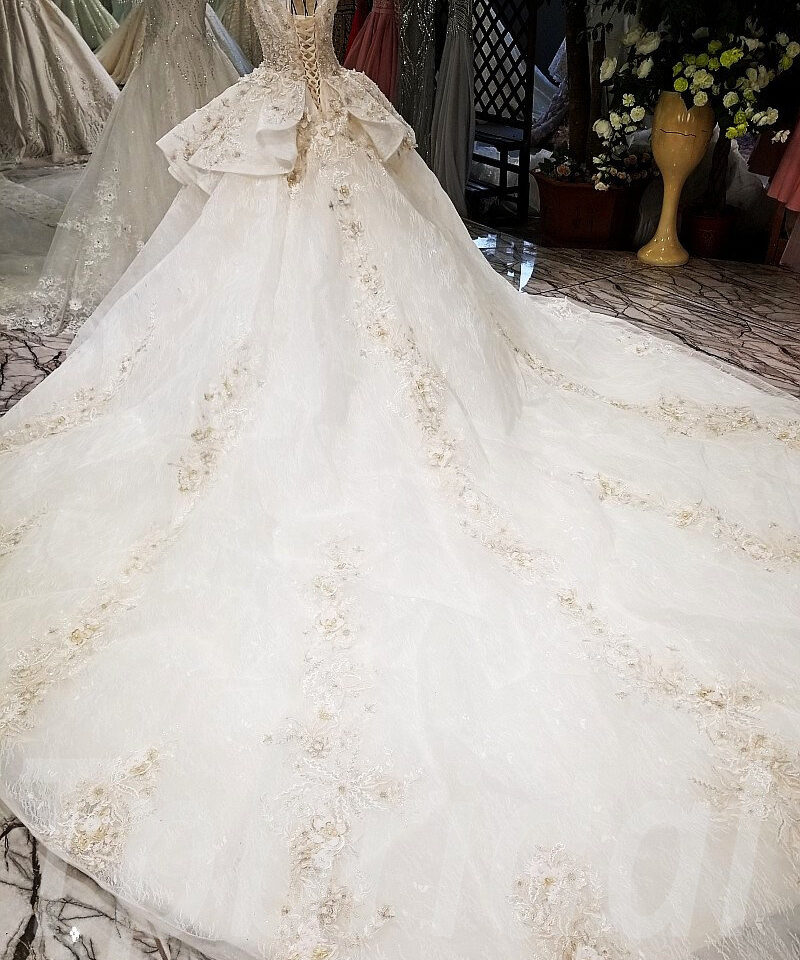 wedding dress train-tp0009-11