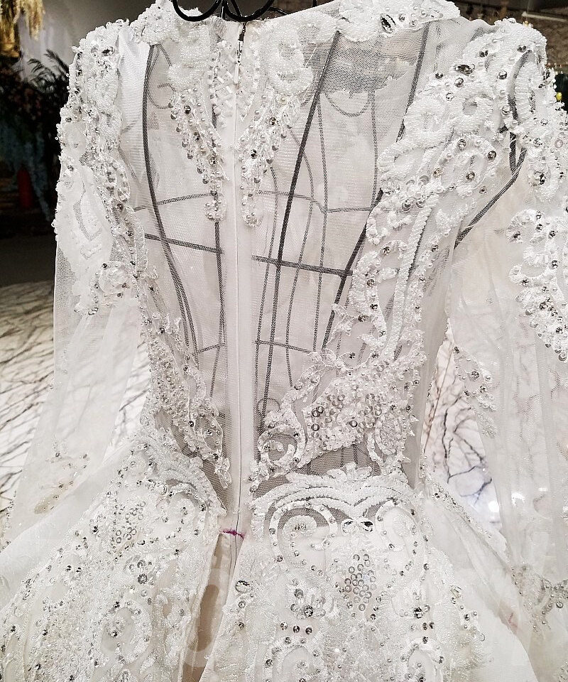 white bridal dress-tp0042-07