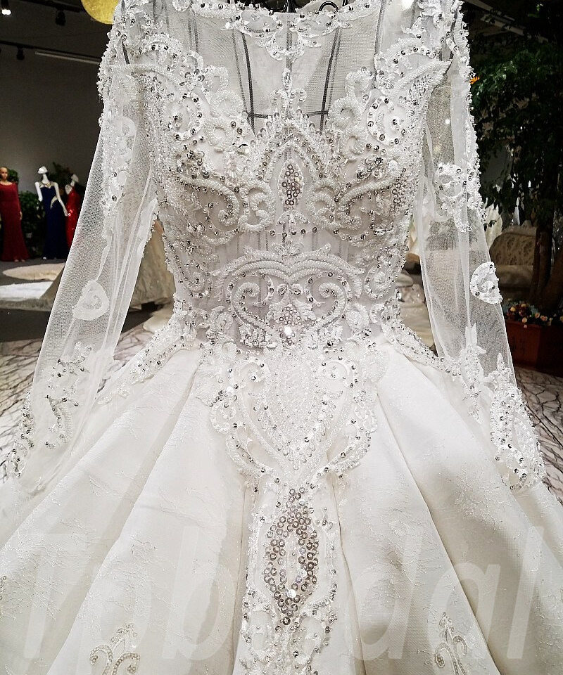 white bridal dress-tp0042-11