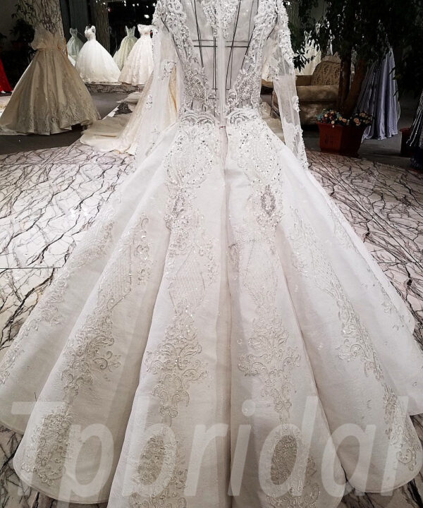 white bridal dress-tp0042-12