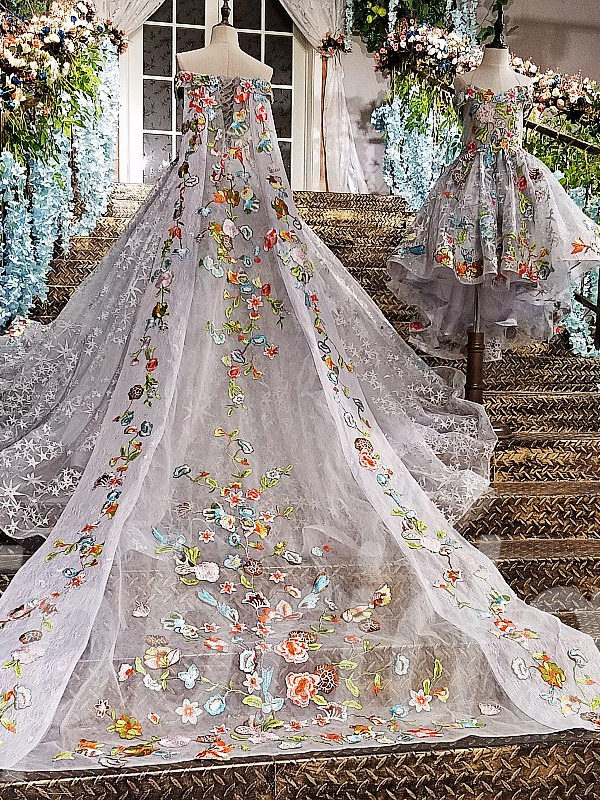 Gorgeous Sequins Ball Gown Wedding Dress Sweetheart Short Sleeves Lace  Floor Length Custom Made Bridal Dresses Robe De Mariee - AliExpress