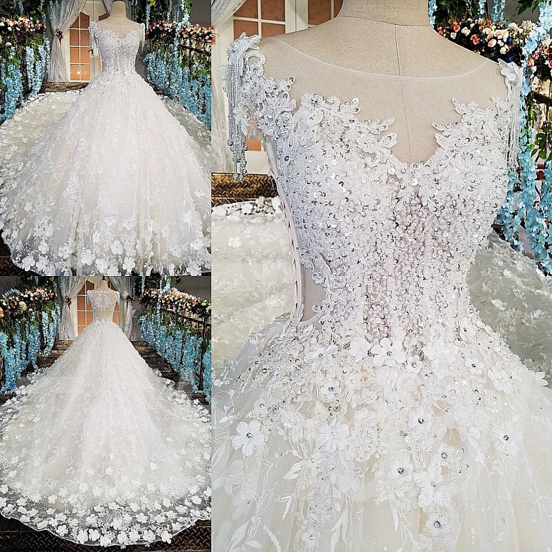 Bridal Dress 2018 Spring White Ball Gown Wedding Dress Online • tpbridal