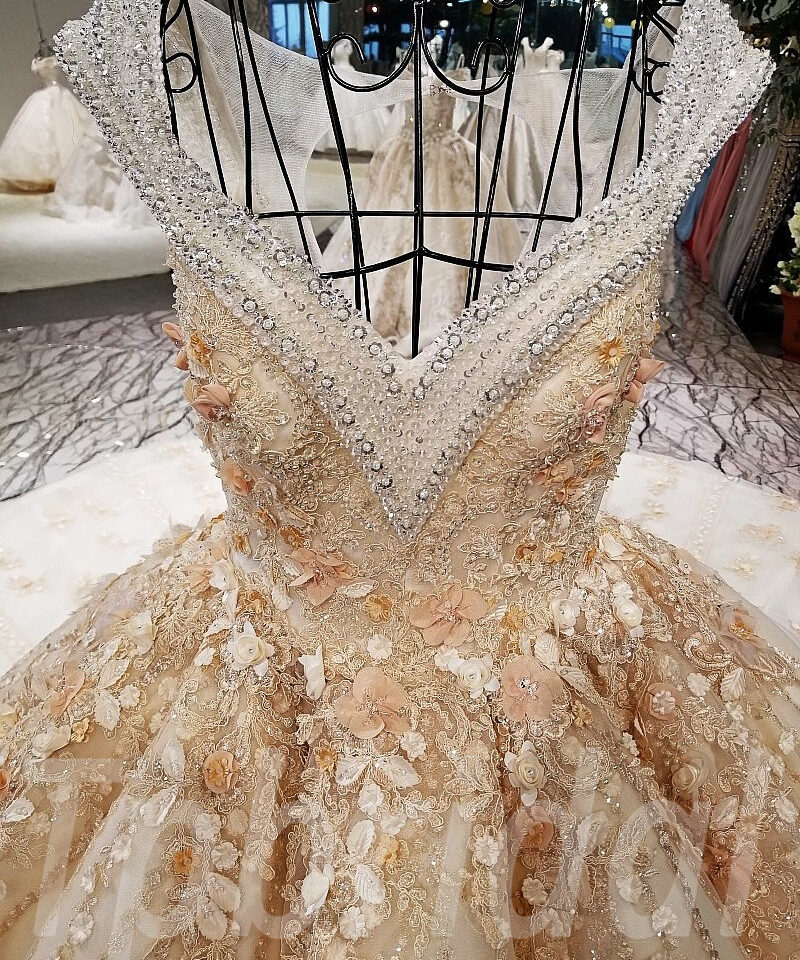 champagne bridal dress-tp0053-06