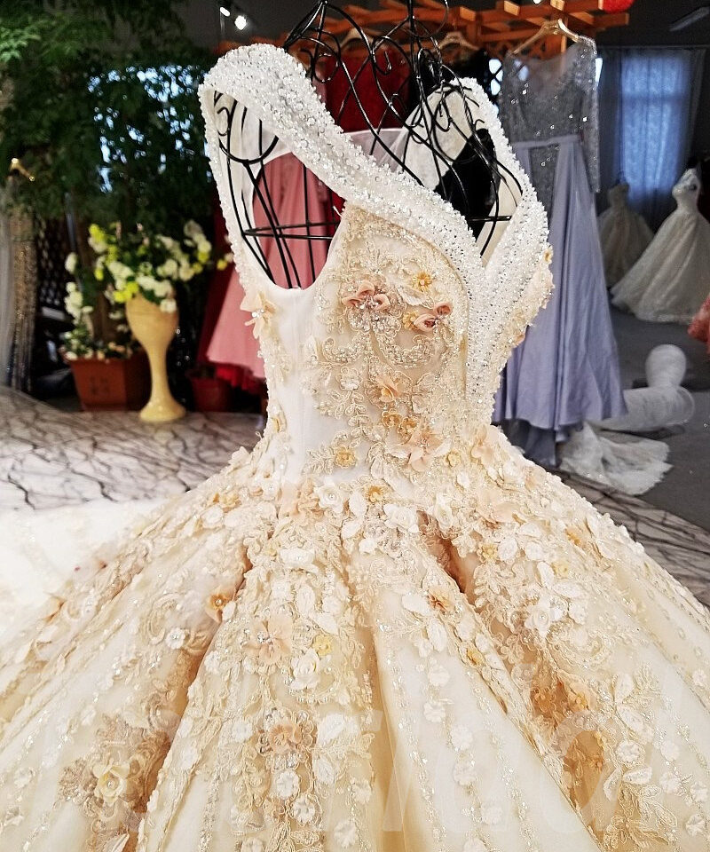 champagne bridal dress-tp0053-11