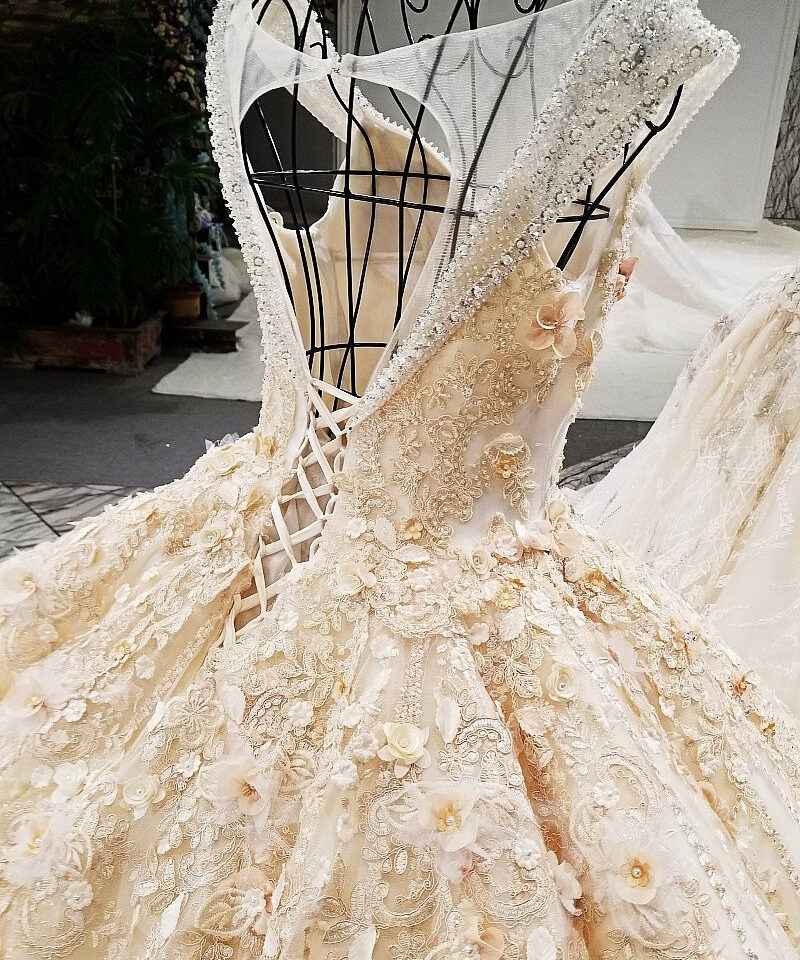 champagne bridal dress-tp0053-12