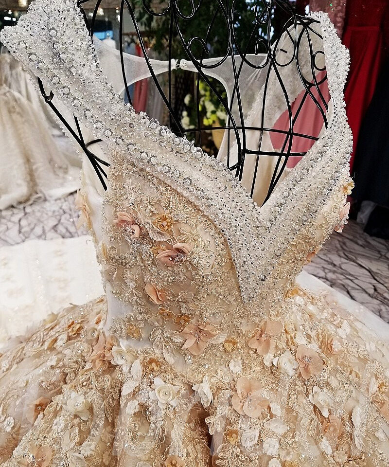 champagne bridal dress-tp0053-16