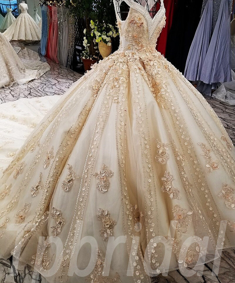 champagne bridal dress-tp0053-17