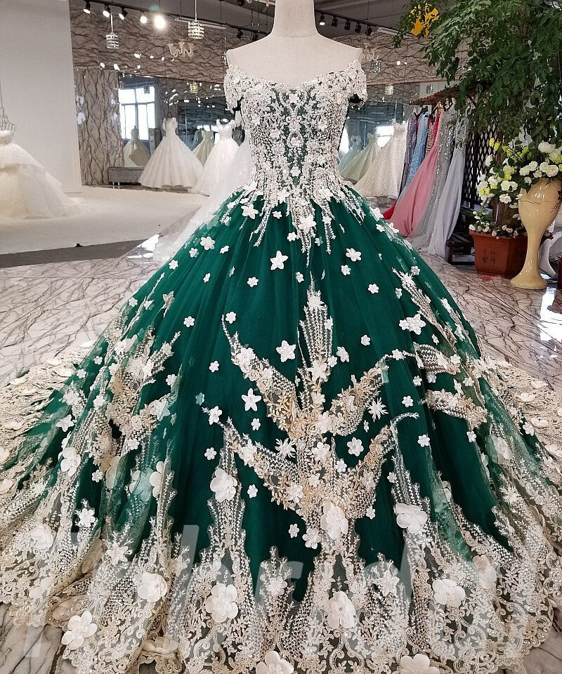 green wedding dress-073-06