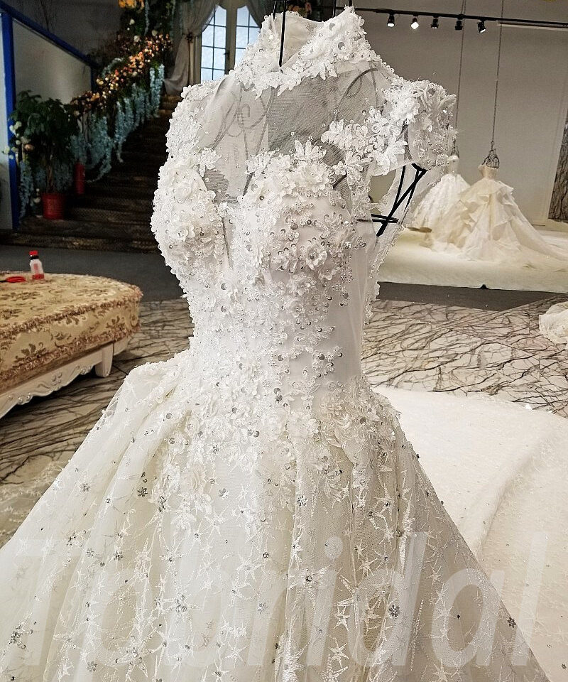 high neck wedding dress-tp0058-05