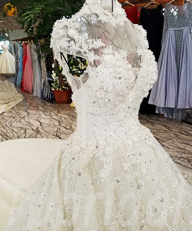 high neck wedding dress-tp0058-13