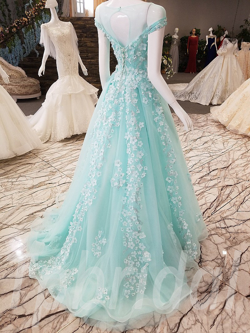 teal prom dresses