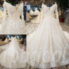 long sleeve wedding dress aline-150-04
