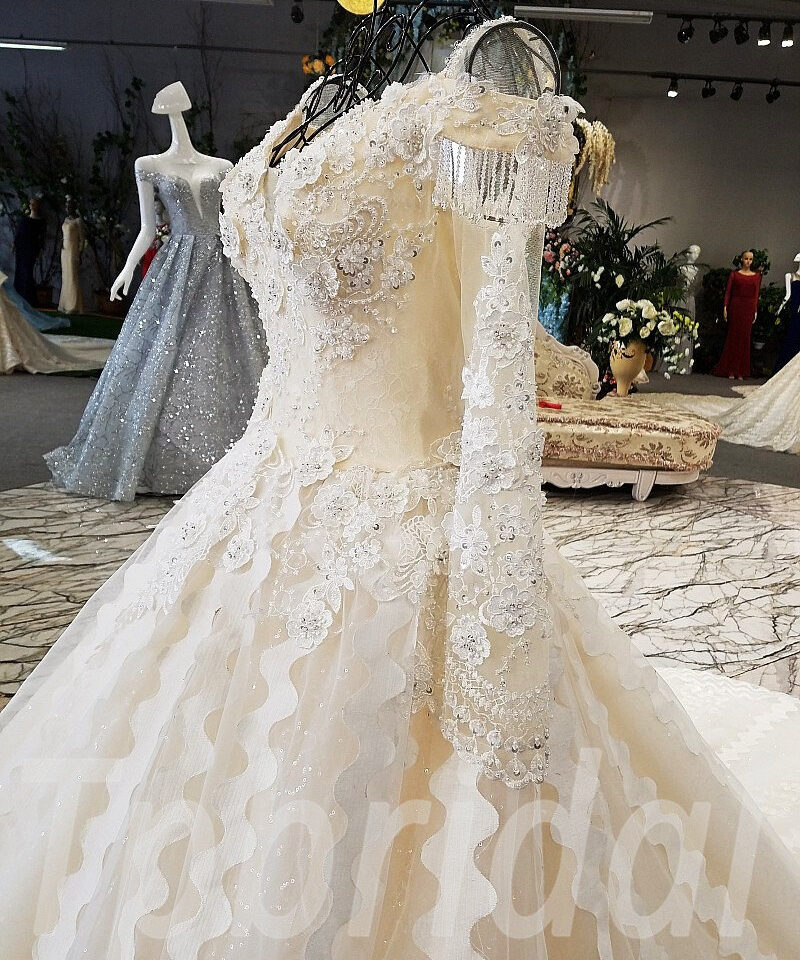 long sleeve wedding dress aline-150-08