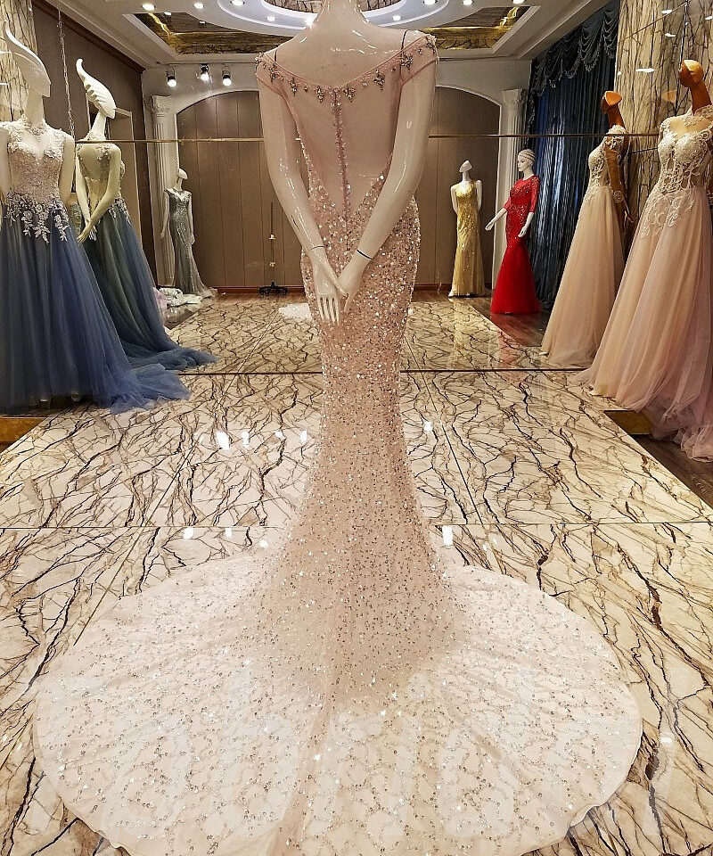 mermaid evening gown 0508-02