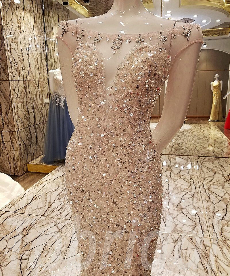 mermaid evening gown 0508-07