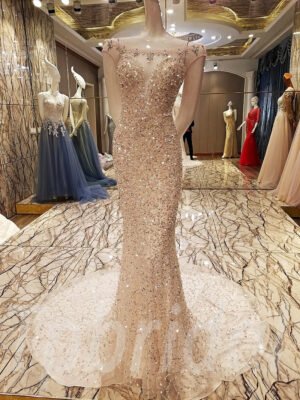 mermaid evening gown 0508-08