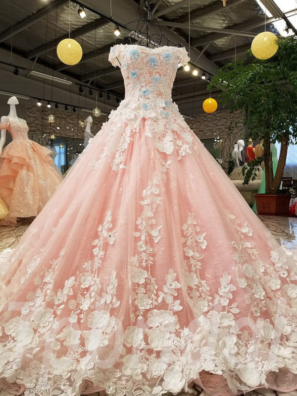 pink wedding dresses for sale