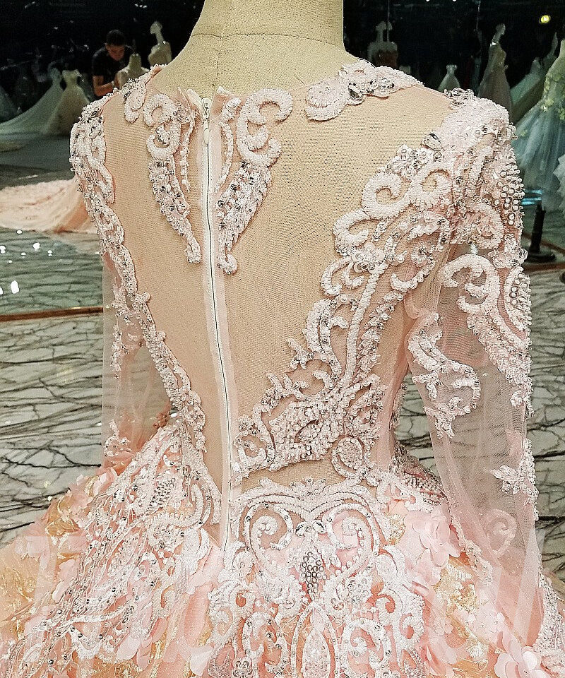 pink wedding dress plus size-152-05