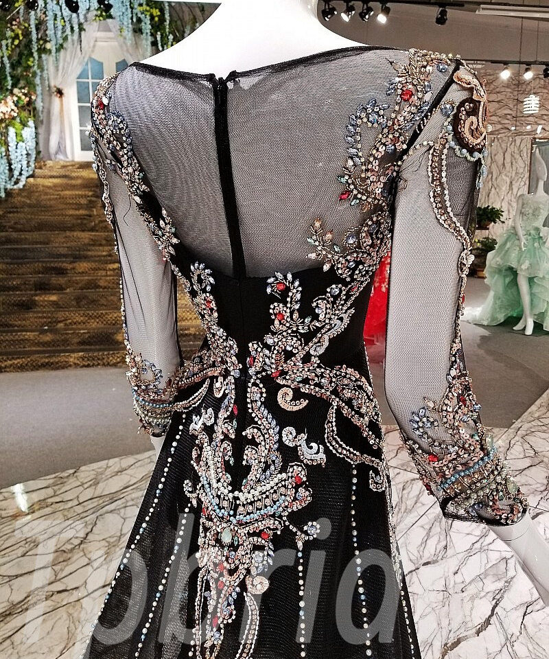 prom dress black-109-06