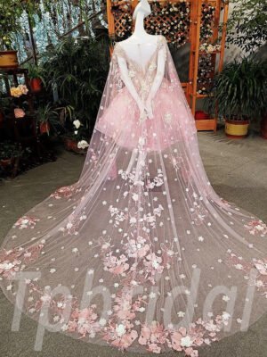 prom dress pink-091-04