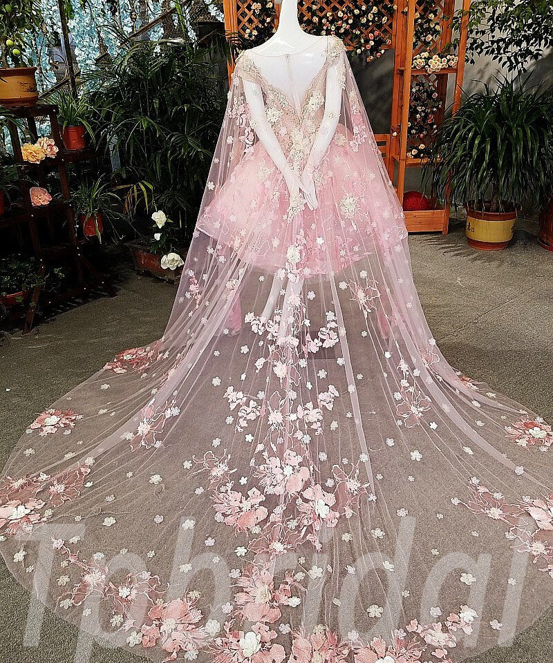 prom dress pink-091-04