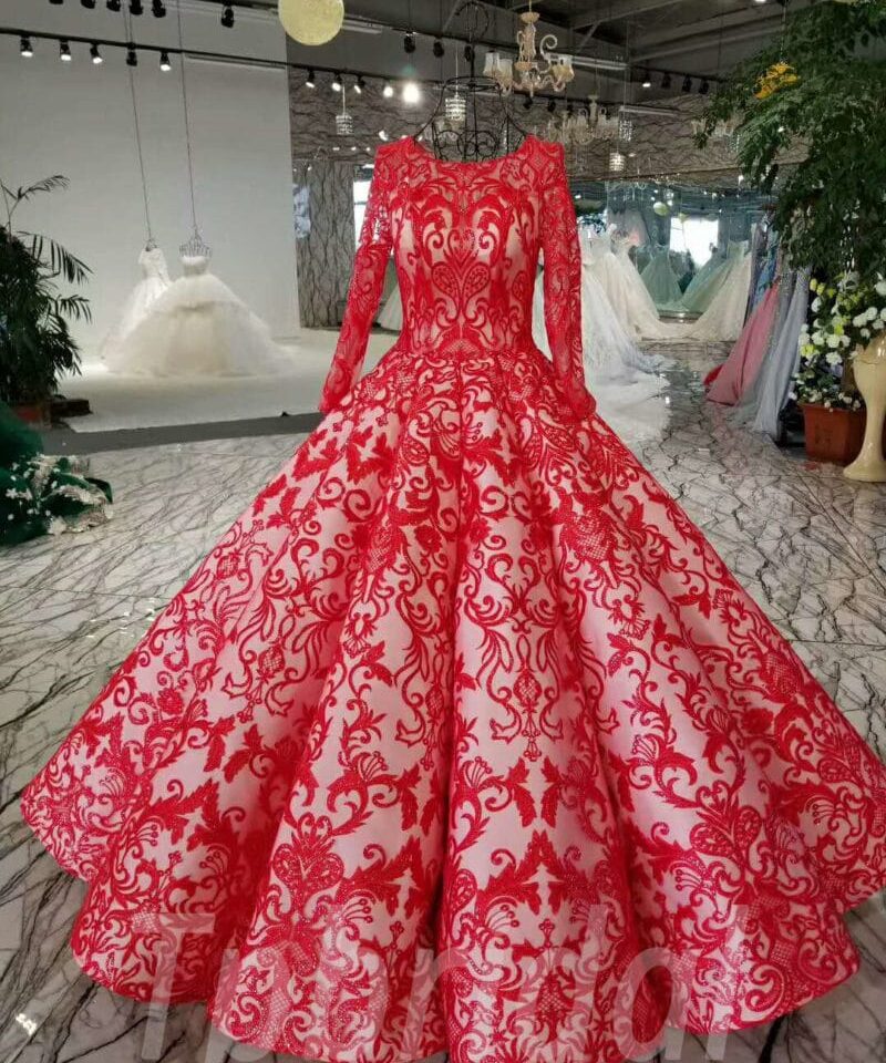 red wedding dress 2018-tp0054-05