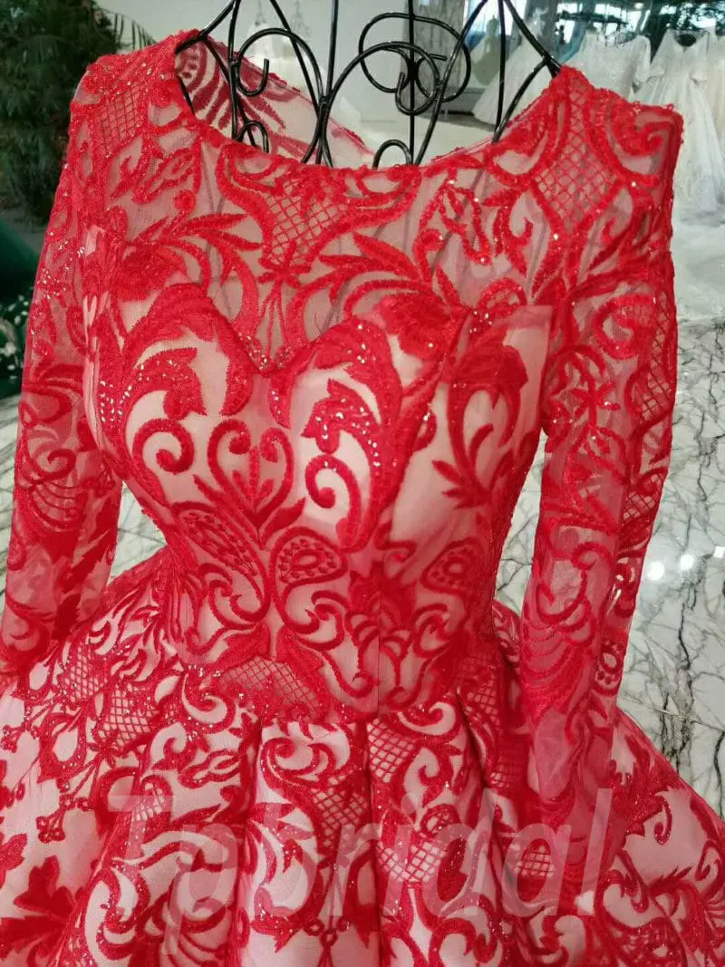 red wedding dress 2018-tp0054-07