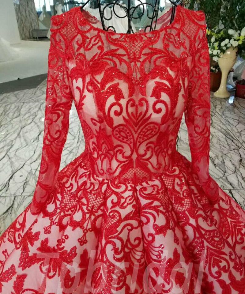 red wedding dress 2018-tp0054-08