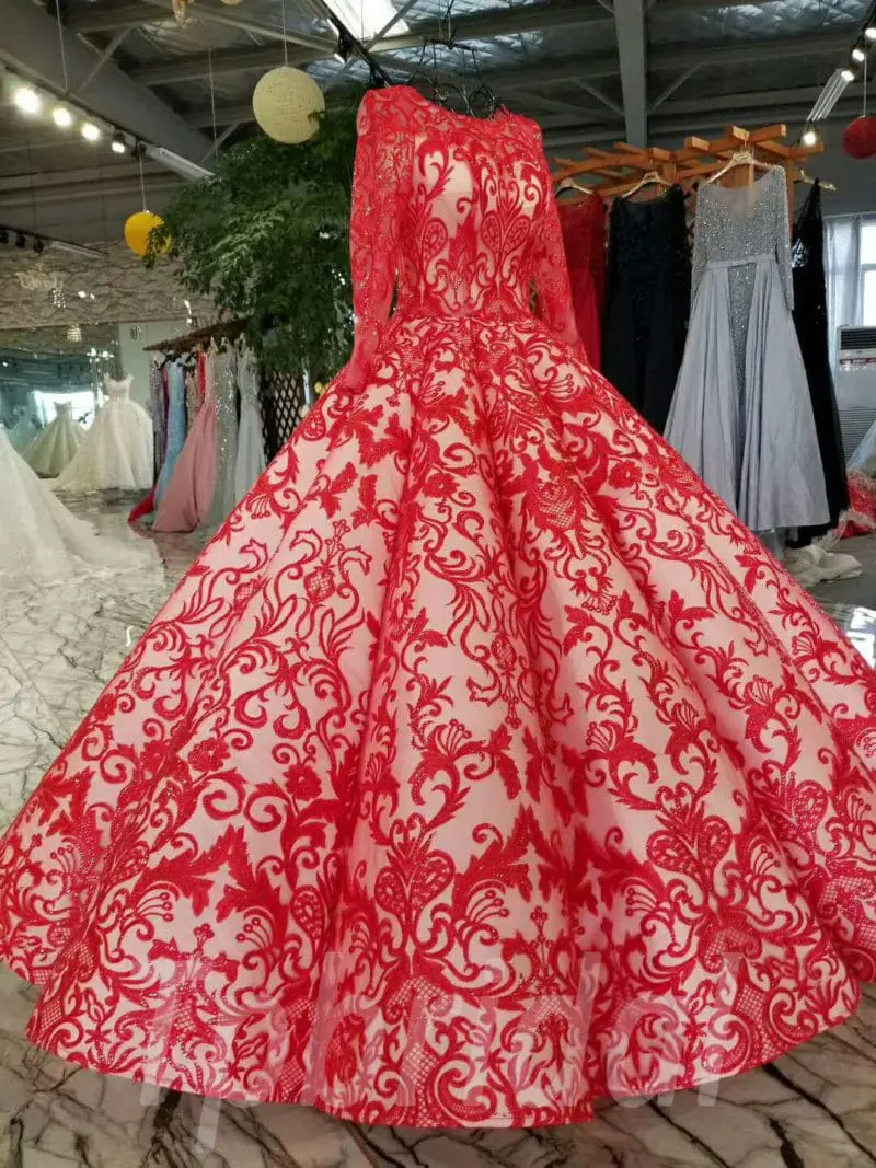 red wedding dress 2018-tp0054-09