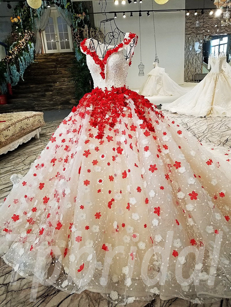 Womens Wedding dress host evening costume bread princess bubble skirt Ball  Gown | eBay