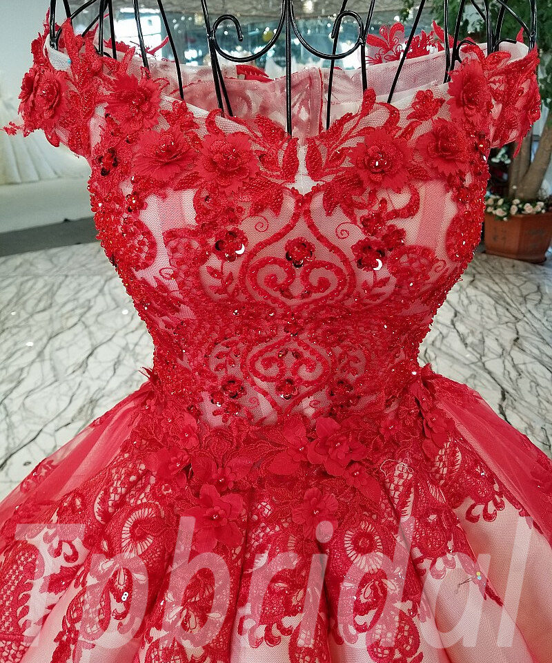 wedding dresses red-132-01