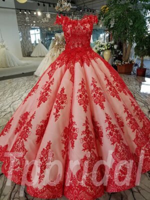 wedding dresses red-132-02