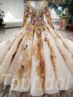 wedding dresses long train-130-04