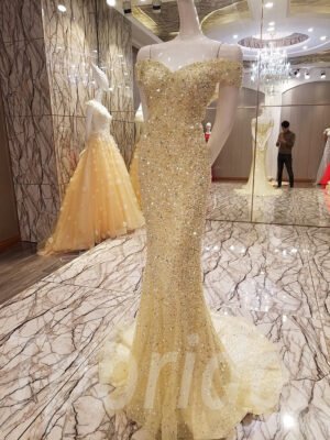 yellow prom dress-tp0064-05