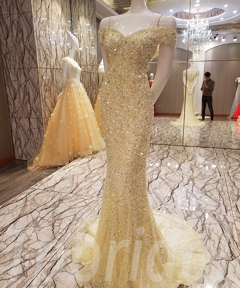 yellow prom dress-tp0064-05