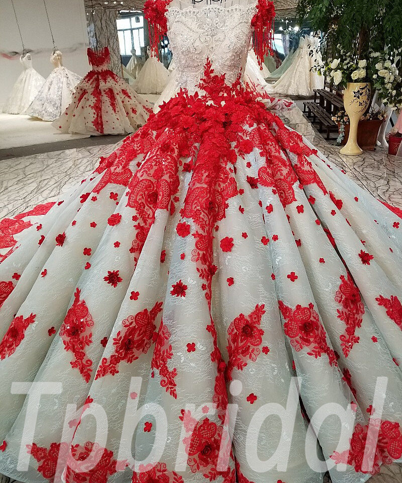 wedding dress ball gown plus size 194-06