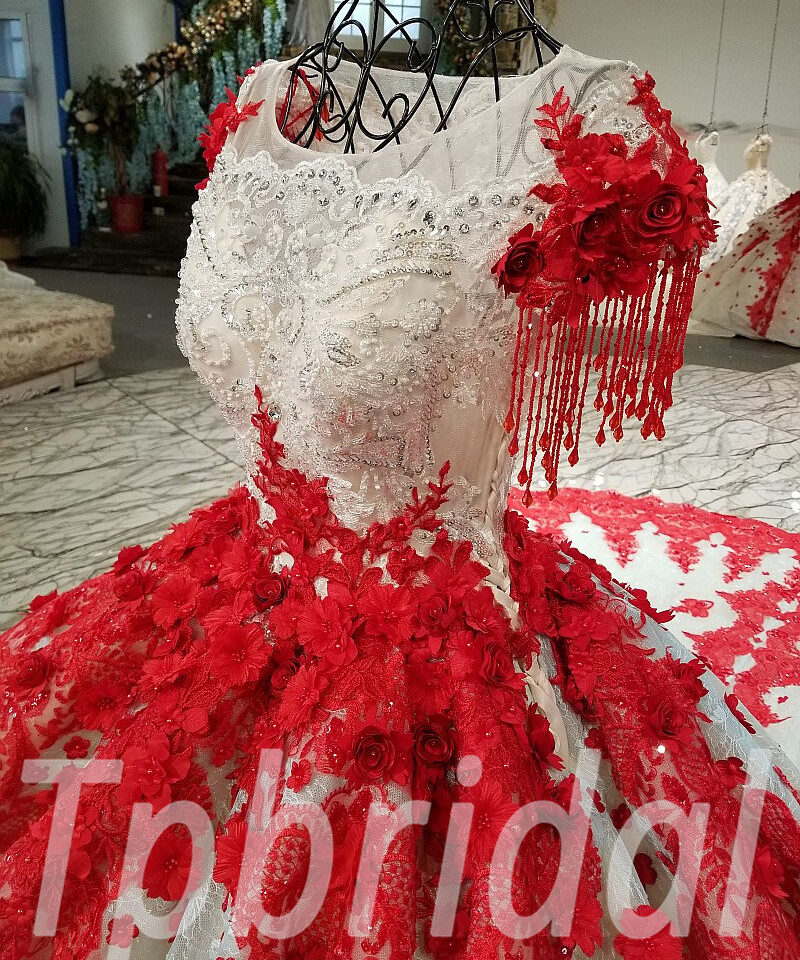 wedding dress ball gown plus size 194-09