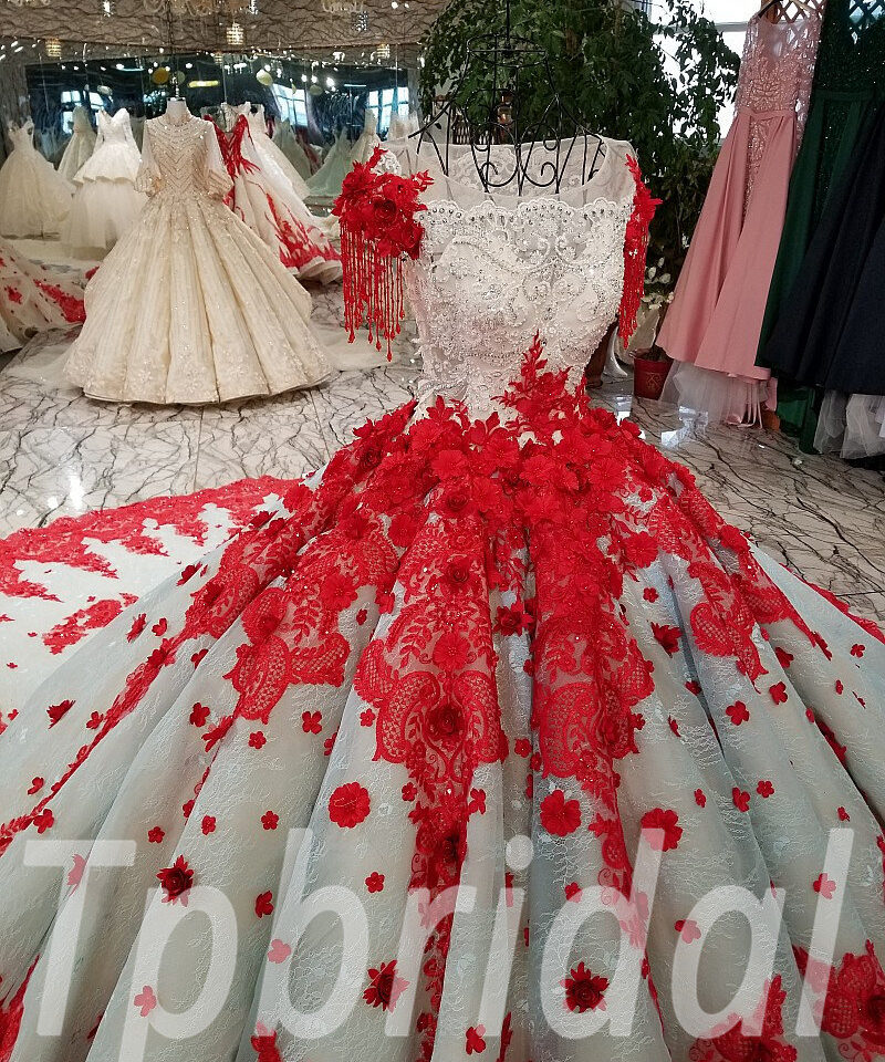 wedding dress ball gown plus size 194-01