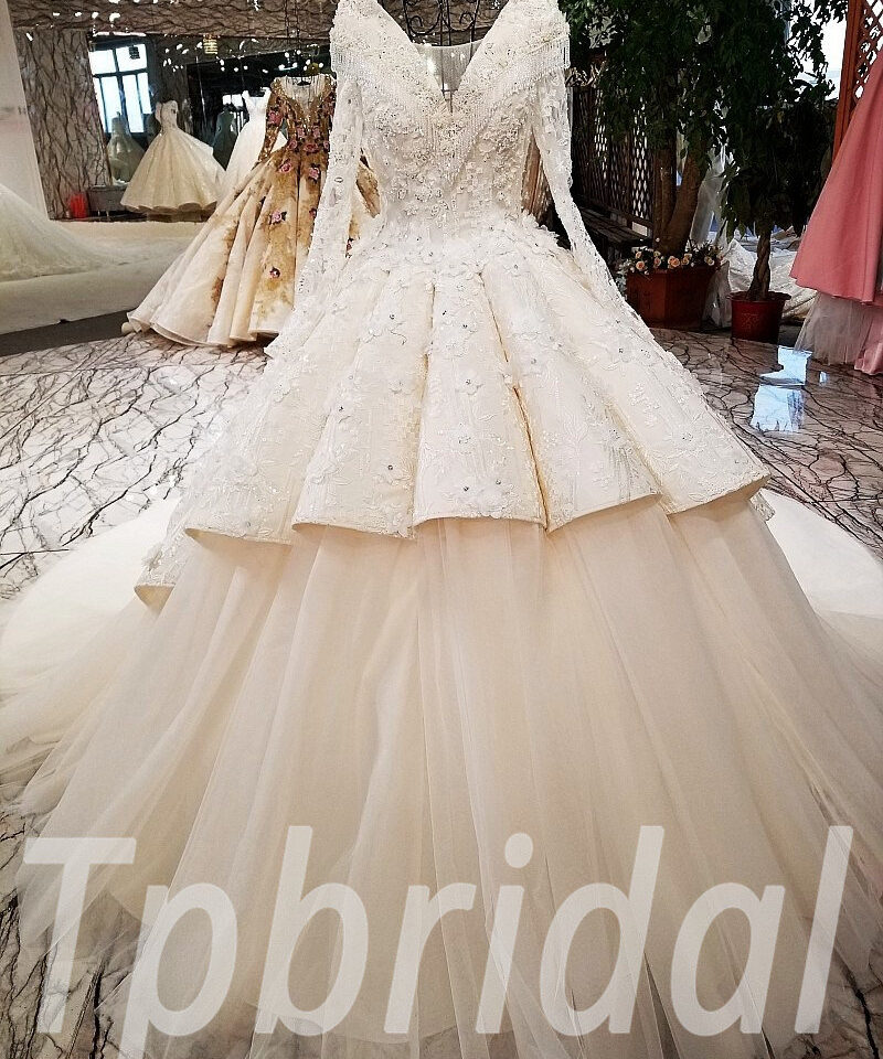 ball gown wedding dress champagne 177-03