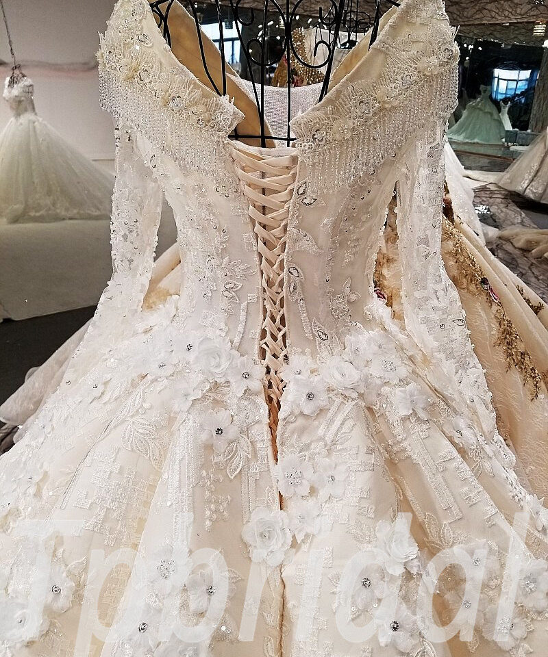 ball gown wedding dress champagne 177-06