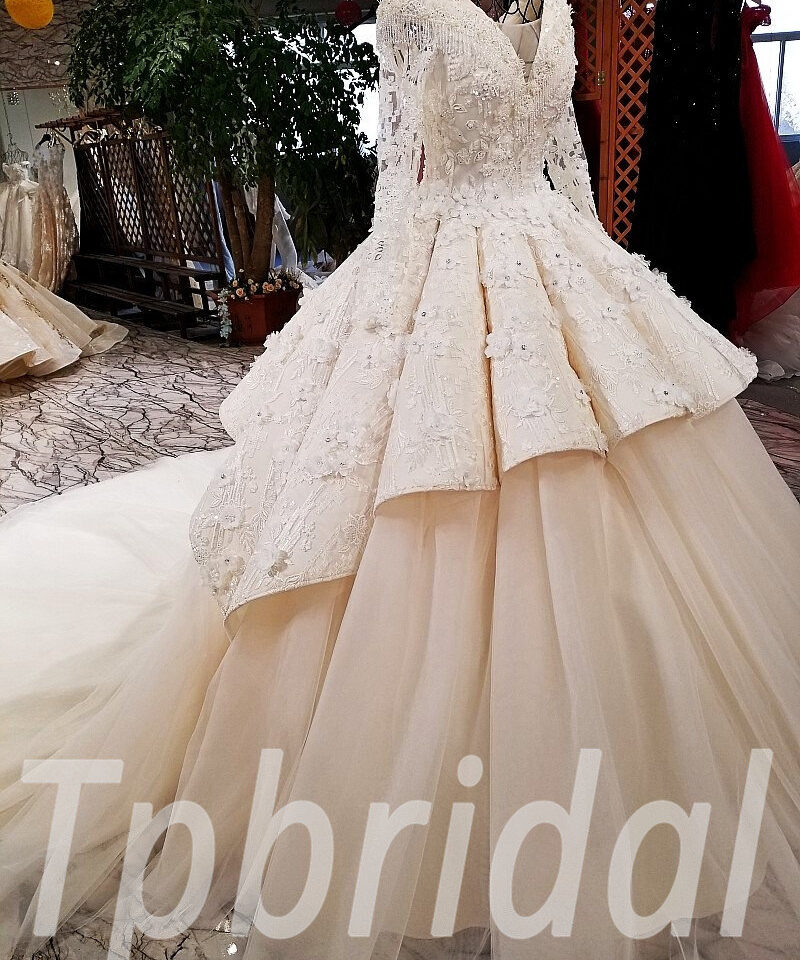 ball gown wedding dress champagne 177-08